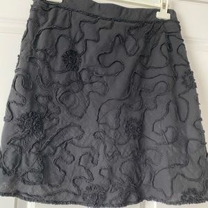 Max Studio black A-line skirt